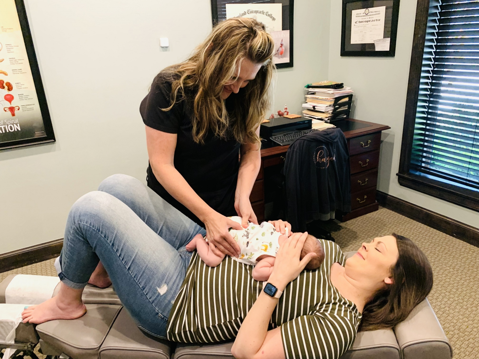 From Newborn, to Infant, to child, throughout adulthood, Chiropractic Adjustments are beneficial.